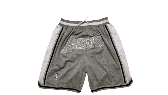 מכנס NBA לייקרס אפור לבן JUST DON